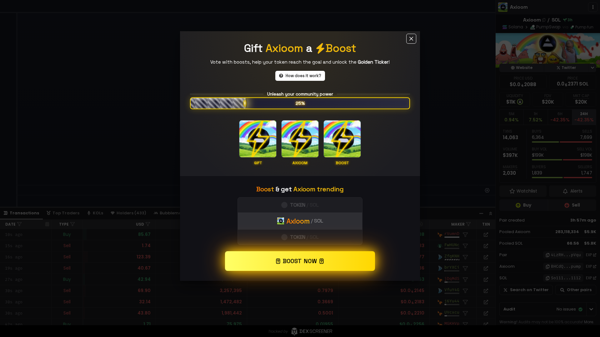 Screenshot of dexscreener-boost.top