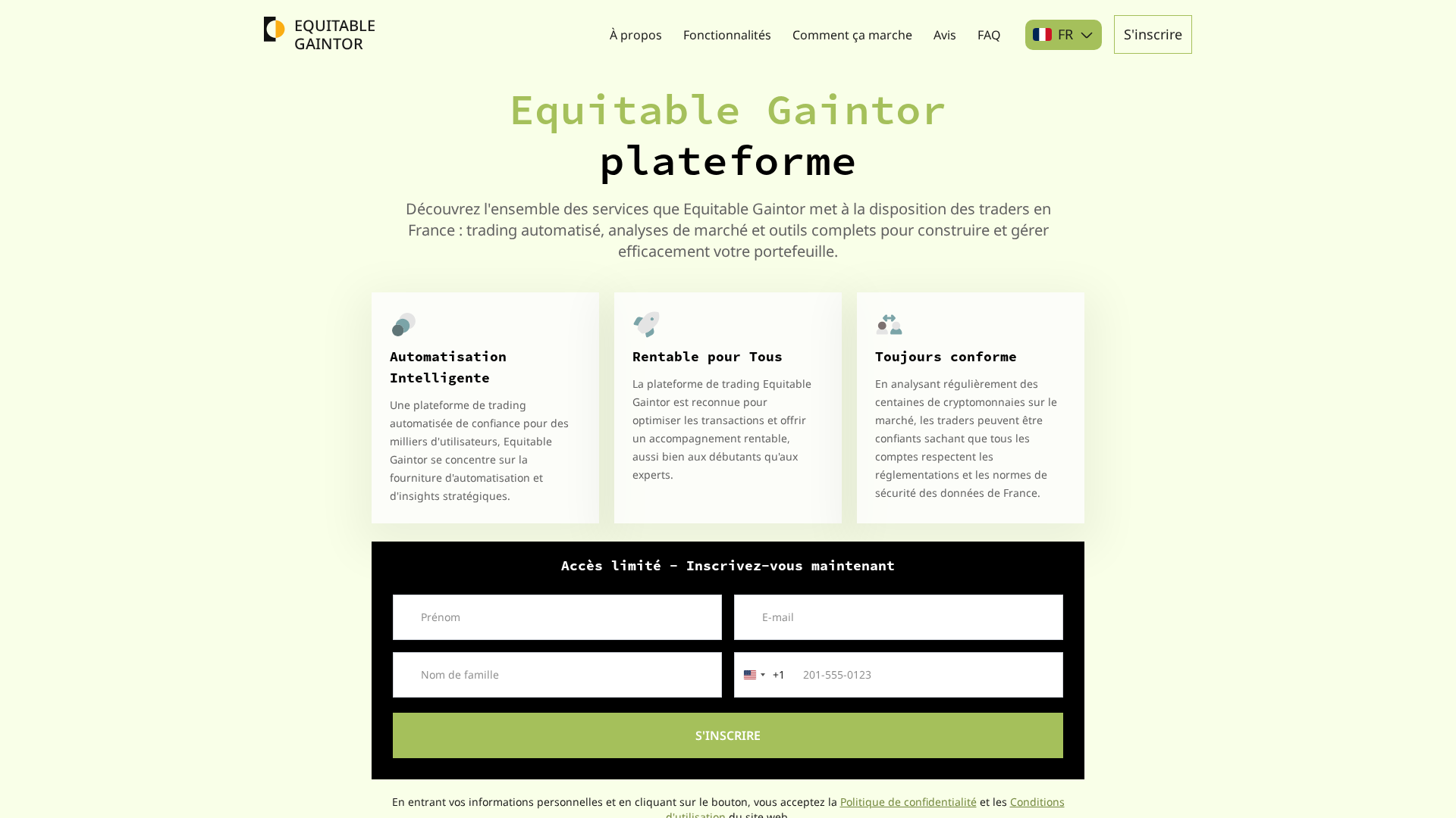 Screenshot of equitable-gaintor.com