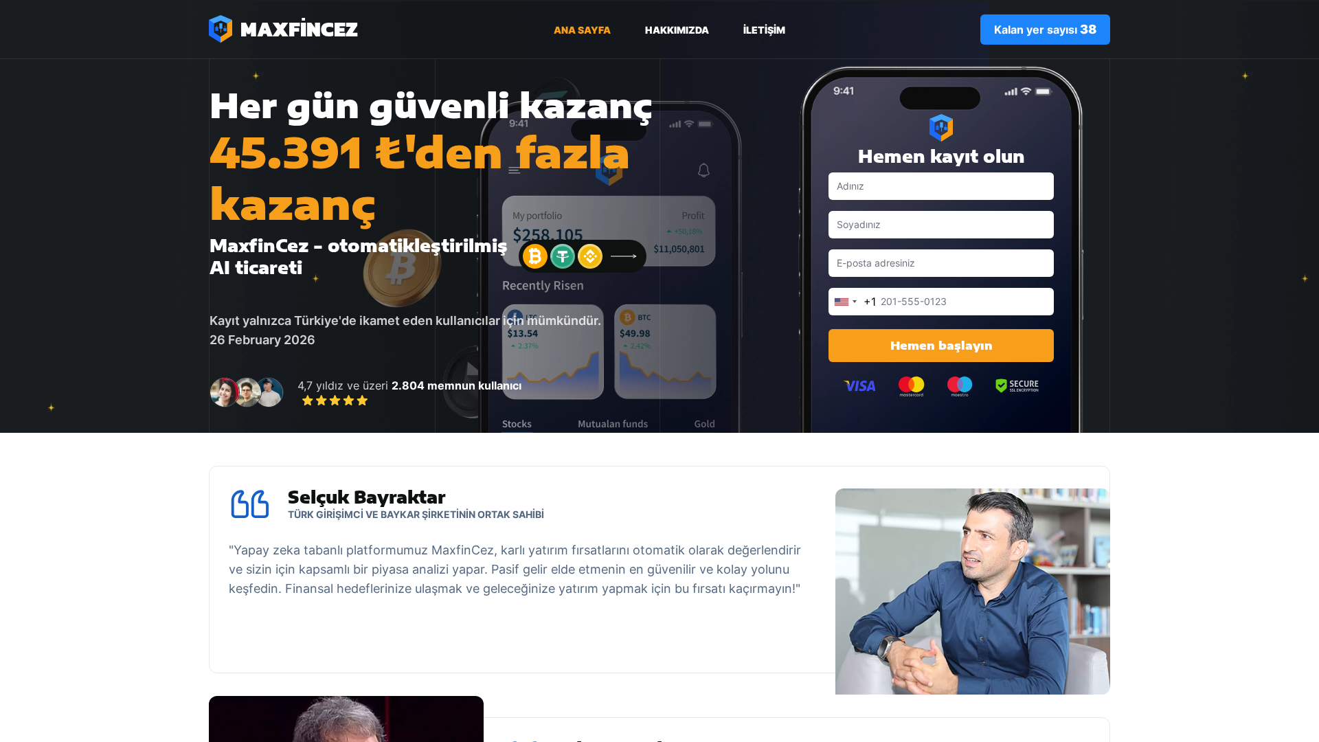 Screenshot of maxfin-cez-ai.com