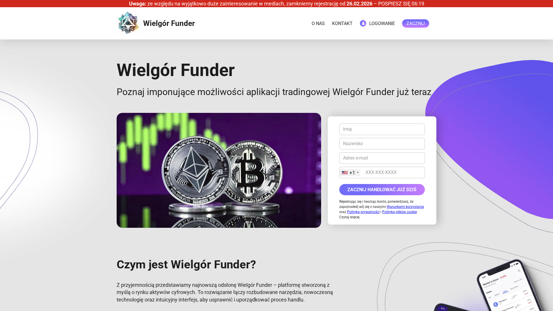 Screenshot of wielgorfunder-ai.com