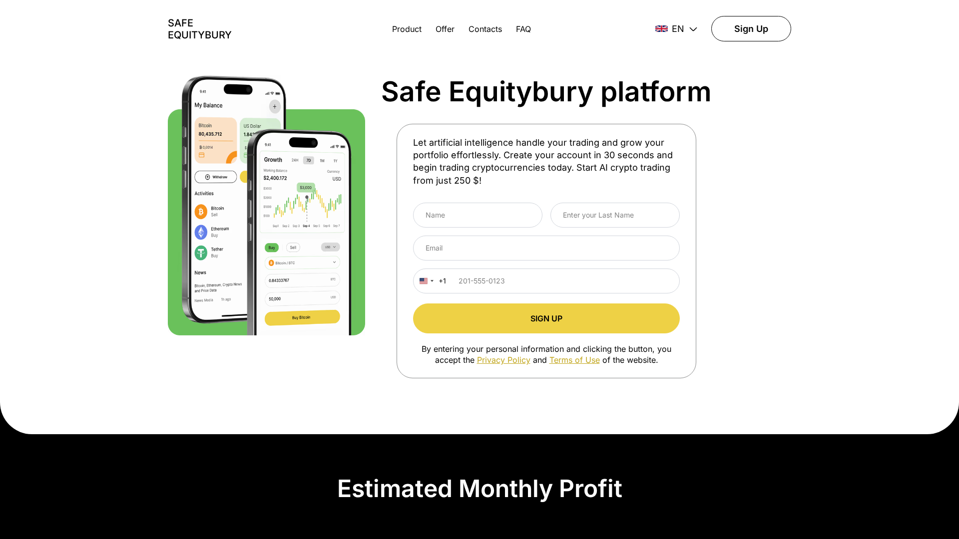 Screenshot of safe-equitybury.com