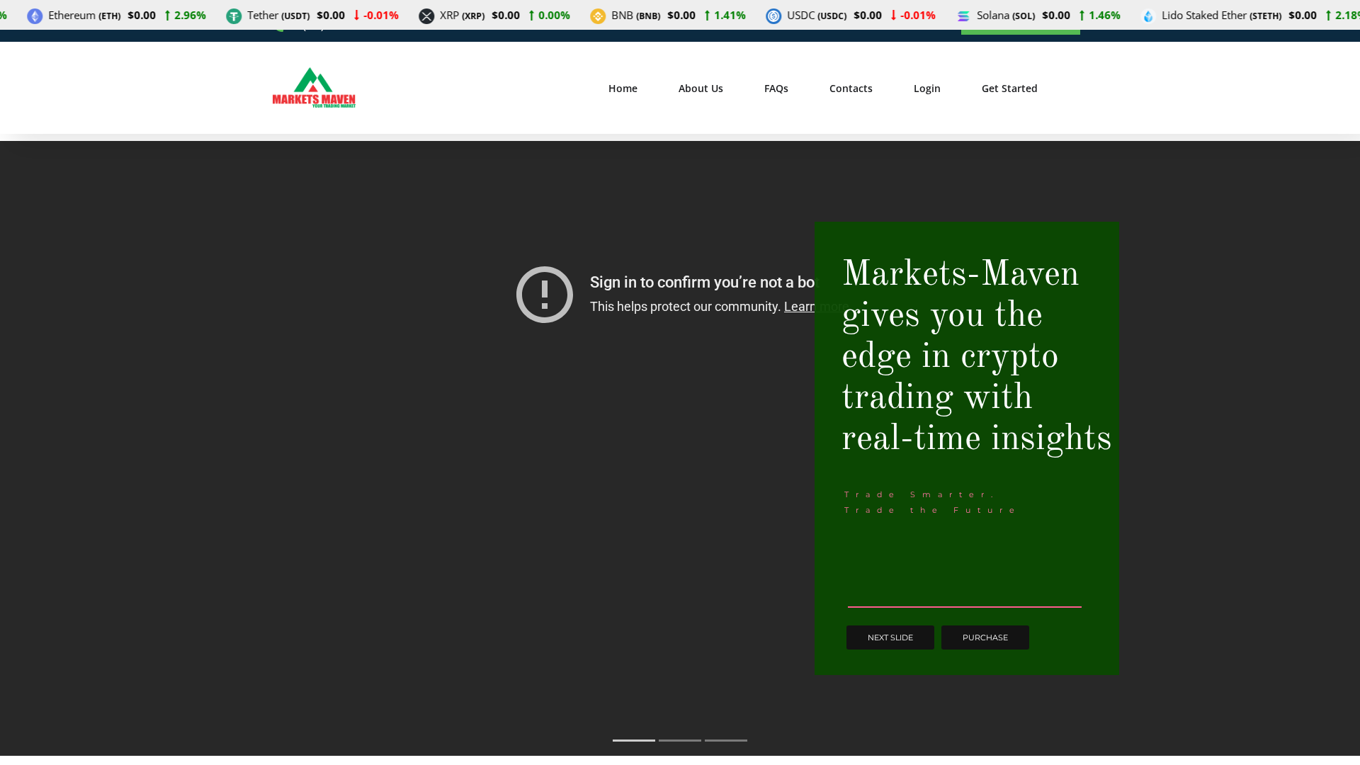Screenshot of marketmavencapital.eu
