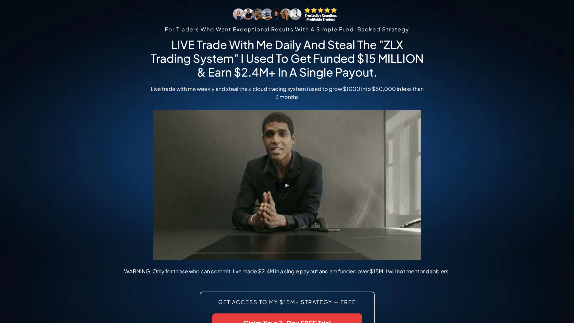 Screenshot of zelitrade.com