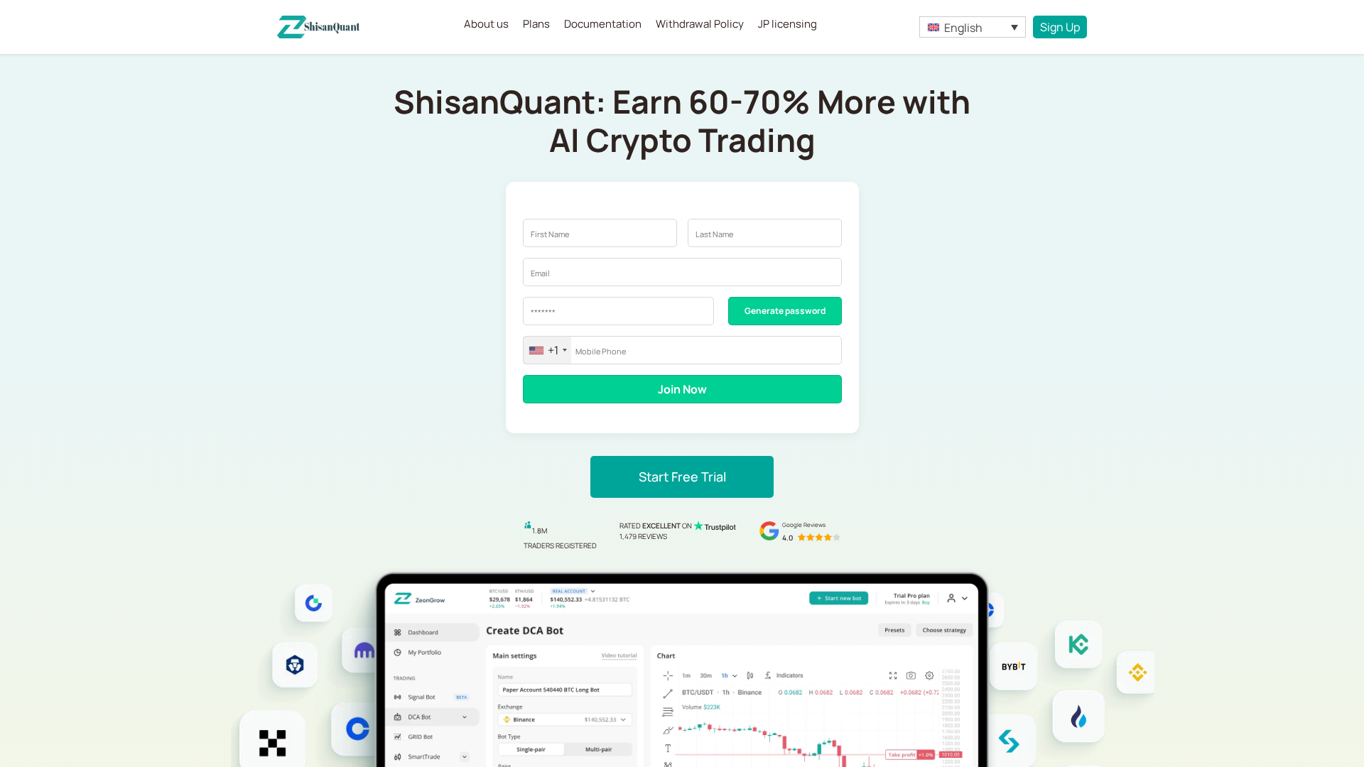 Screenshot of shisanquant.com