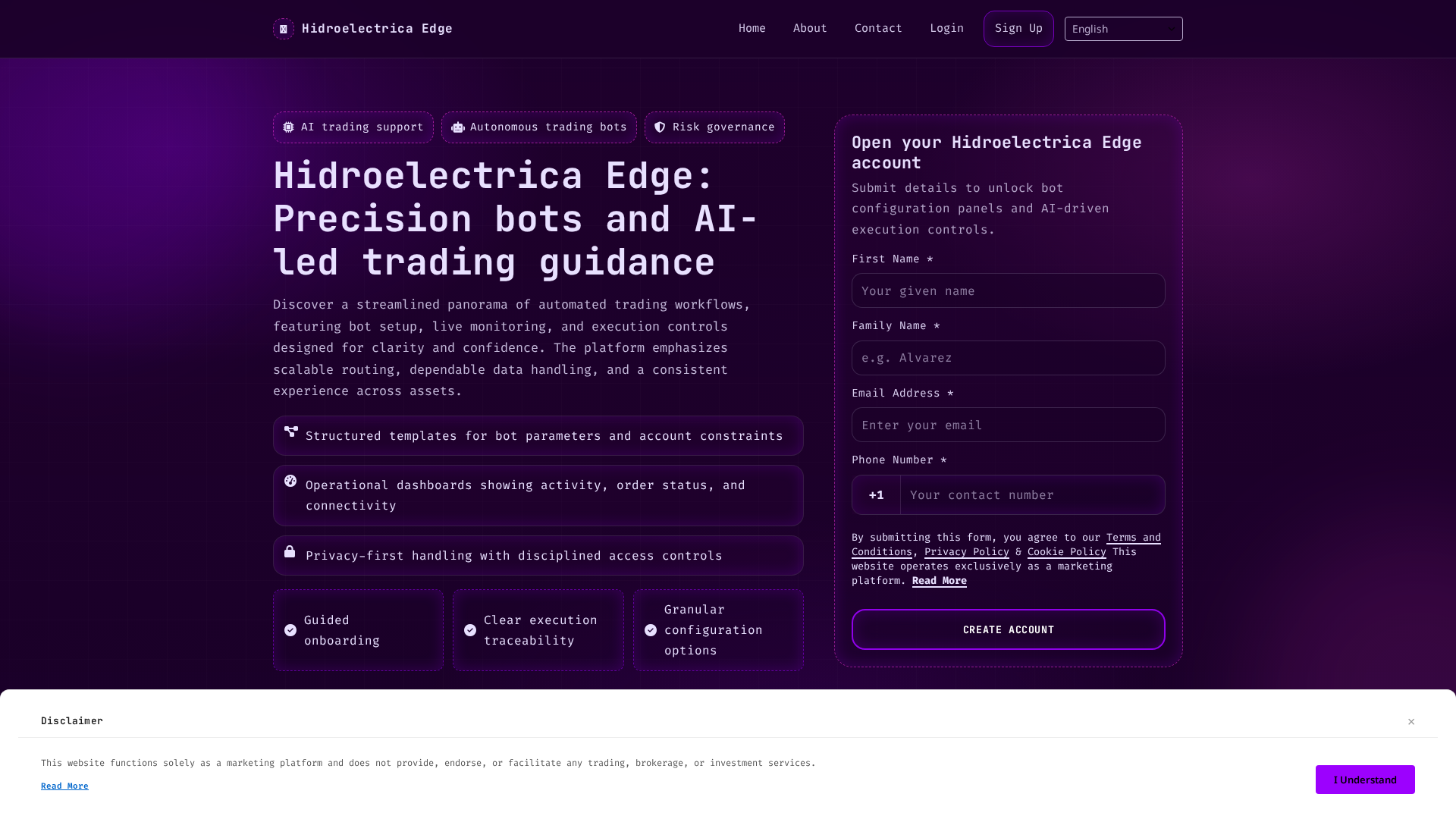 Screenshot of hidroelectricaedgetech.site