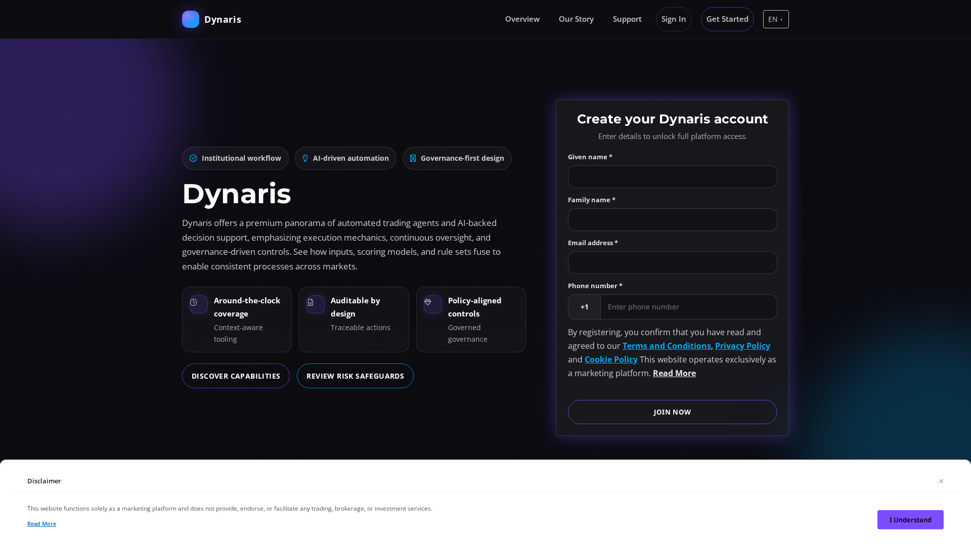 Screenshot of dynarispro.site