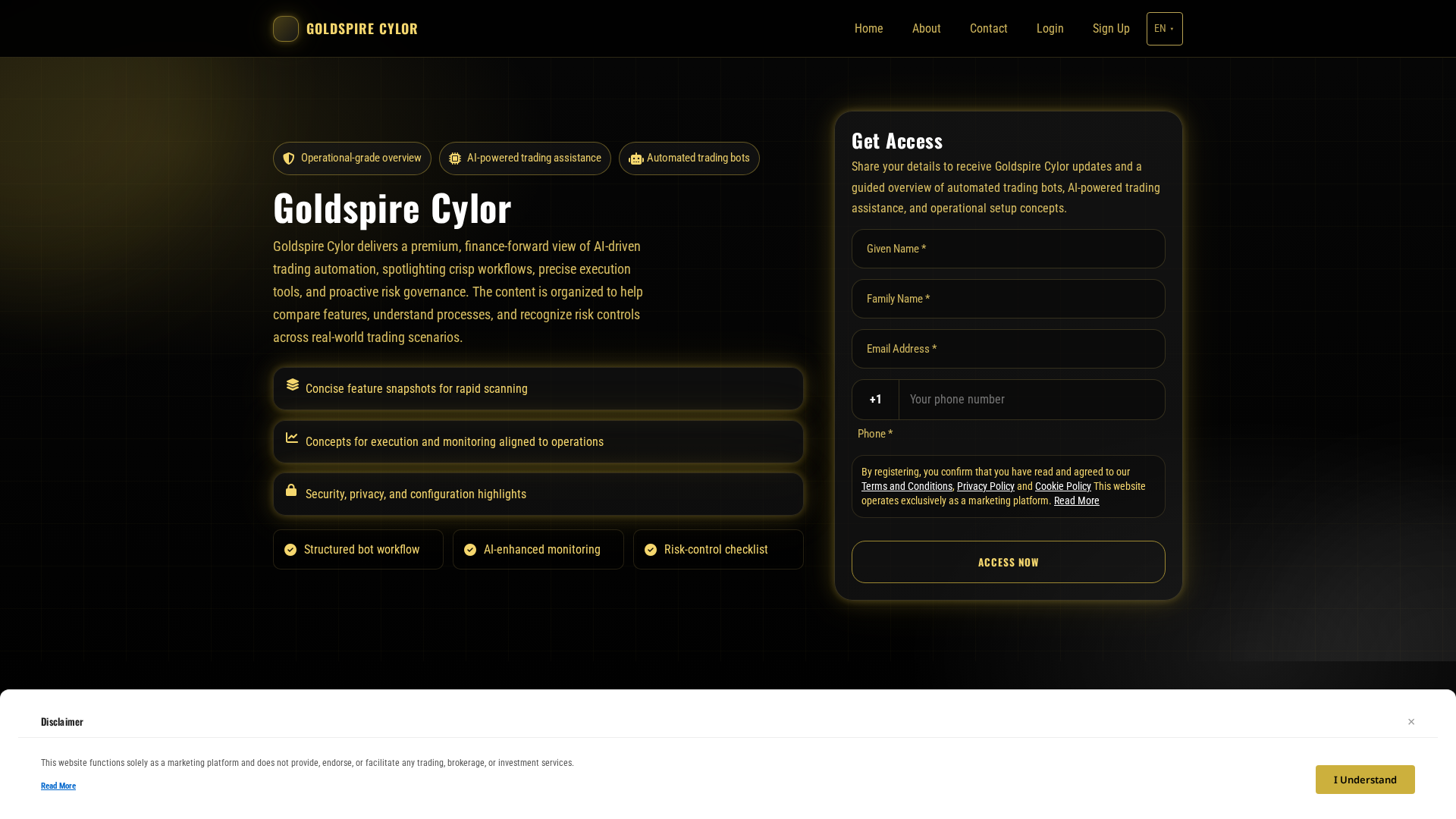 Screenshot of goldspire-cylor.site