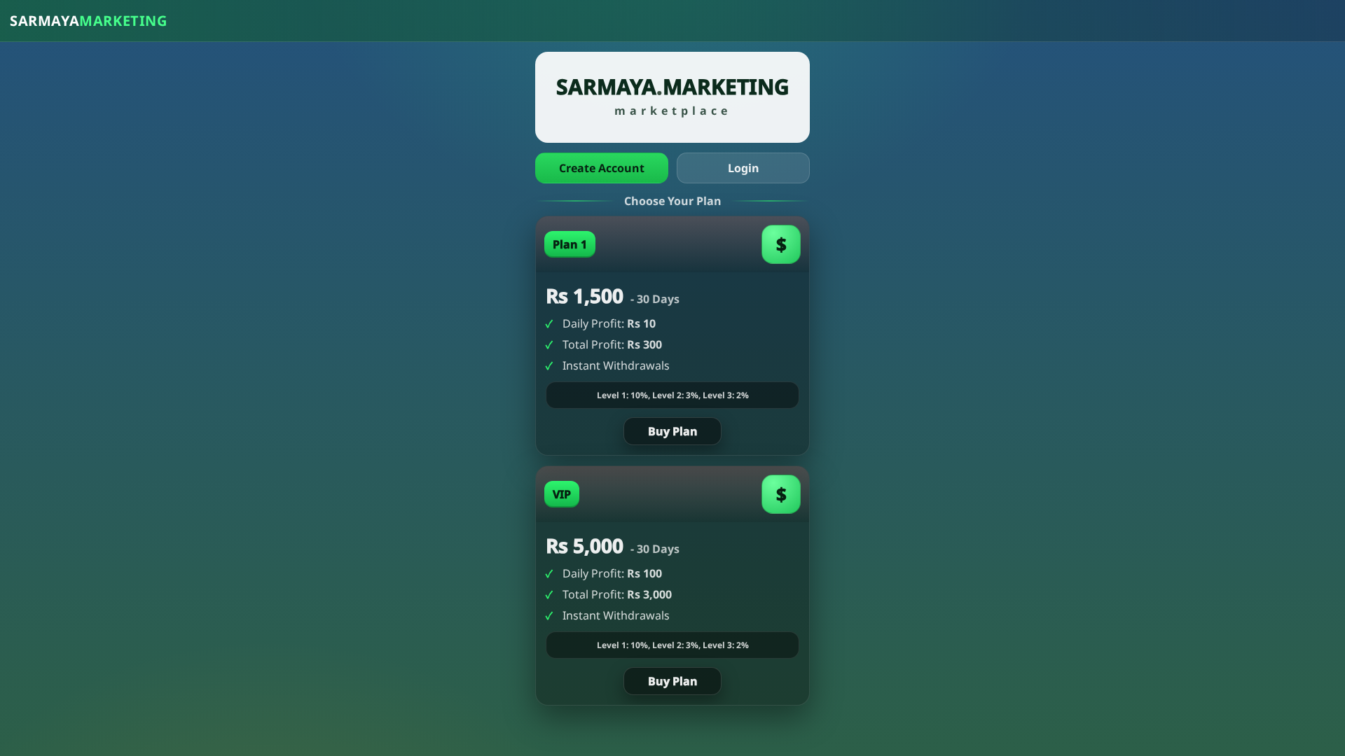 Screenshot of sarmaya-marketing.com
