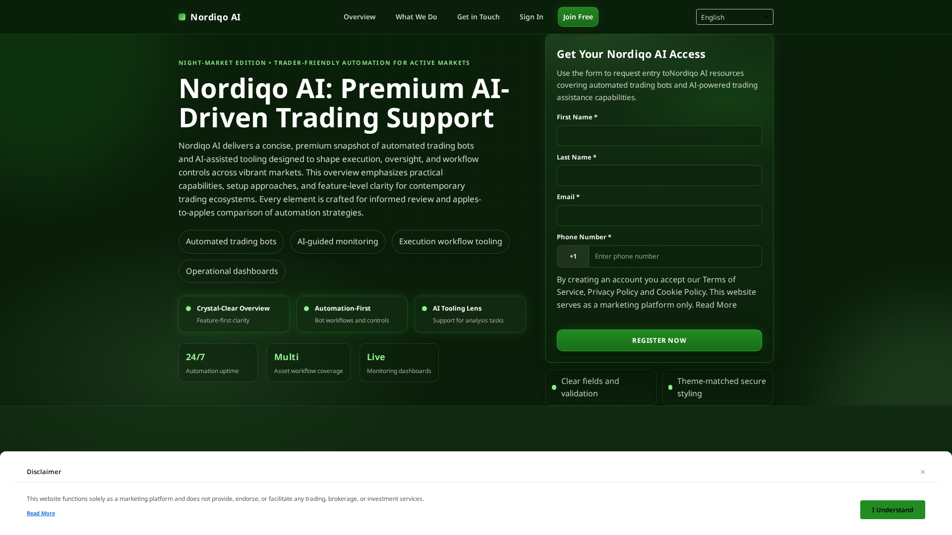 Screenshot of nordiqo-ai.site