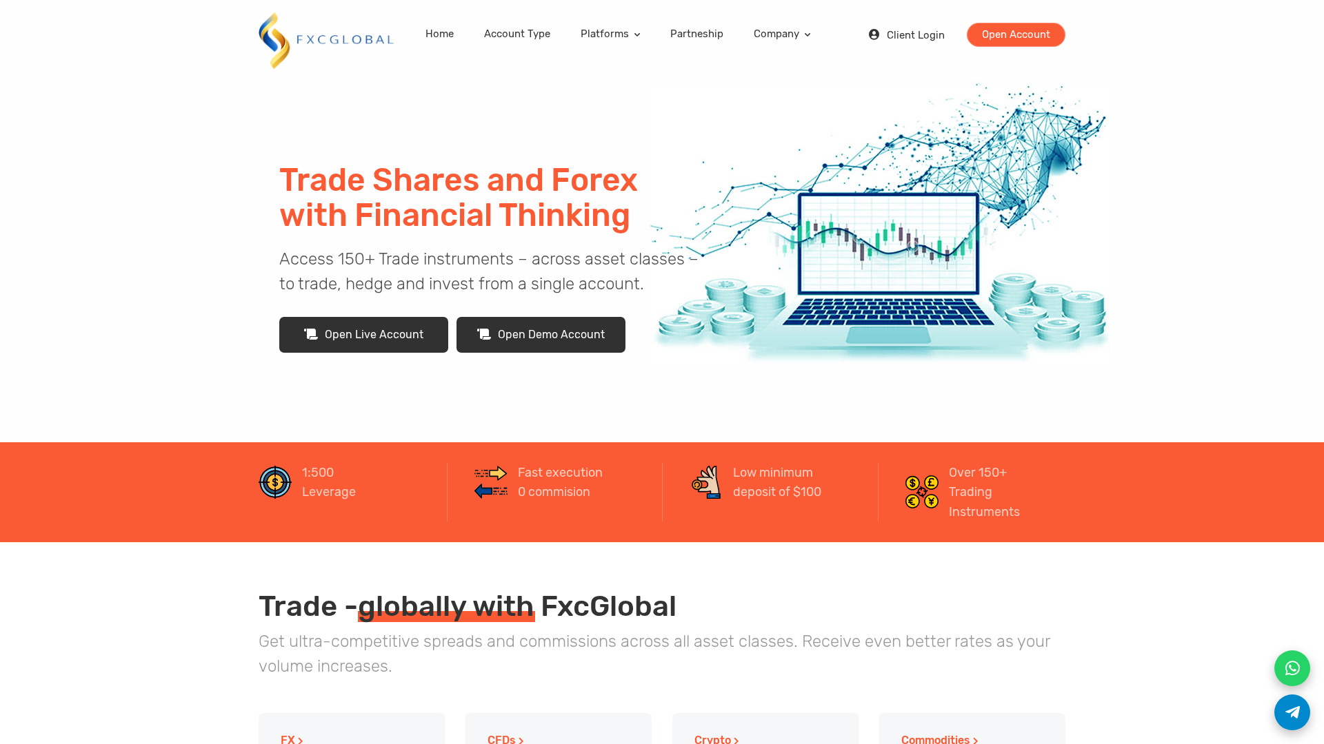 Screenshot of fxcglobal.net