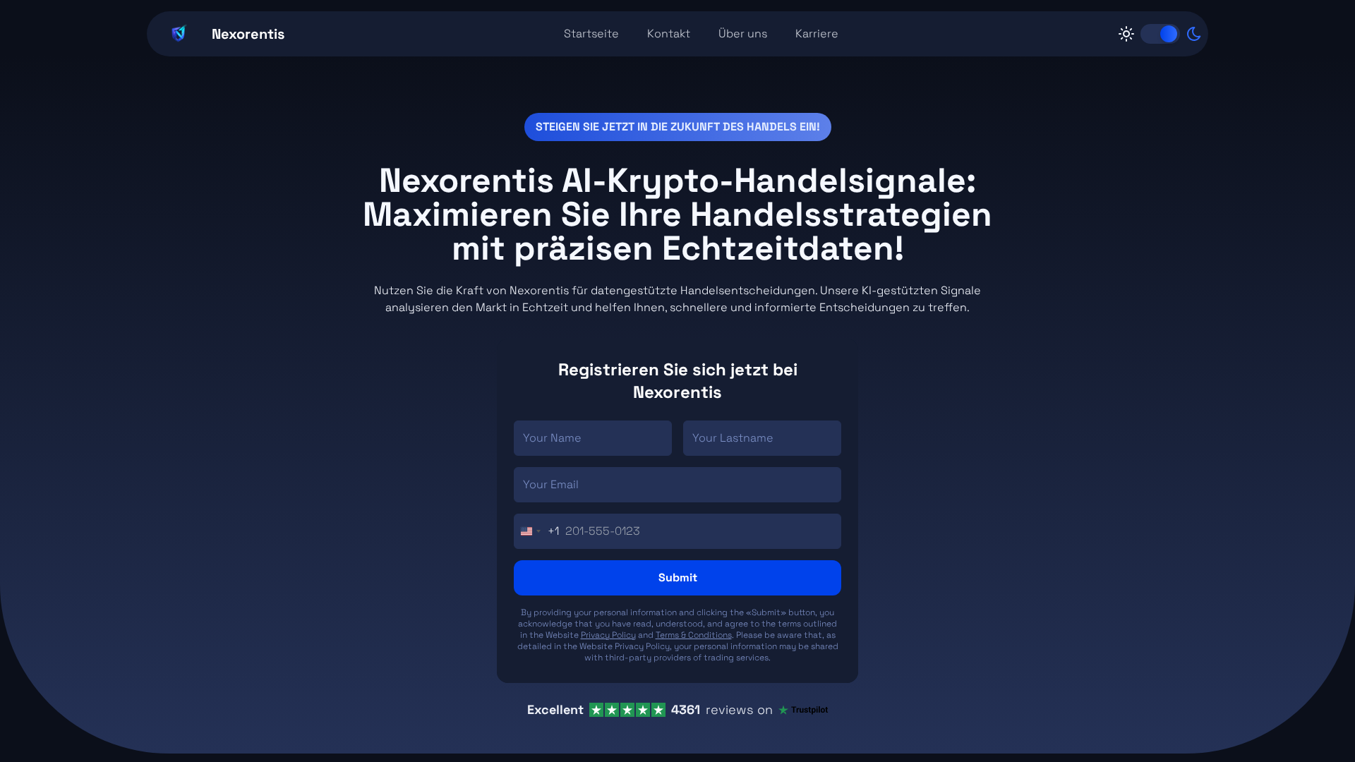 Screenshot of nexorentis.org