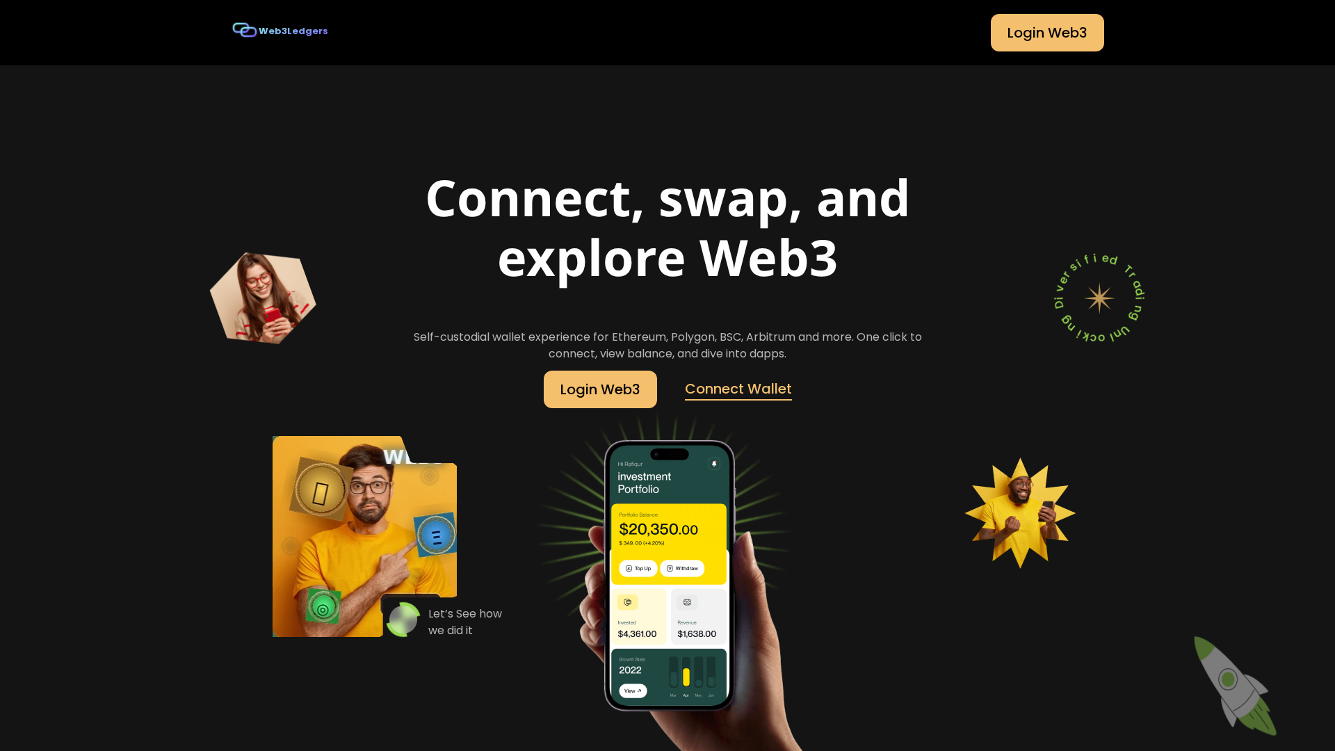 Screenshot of web3allcryptoledger.com