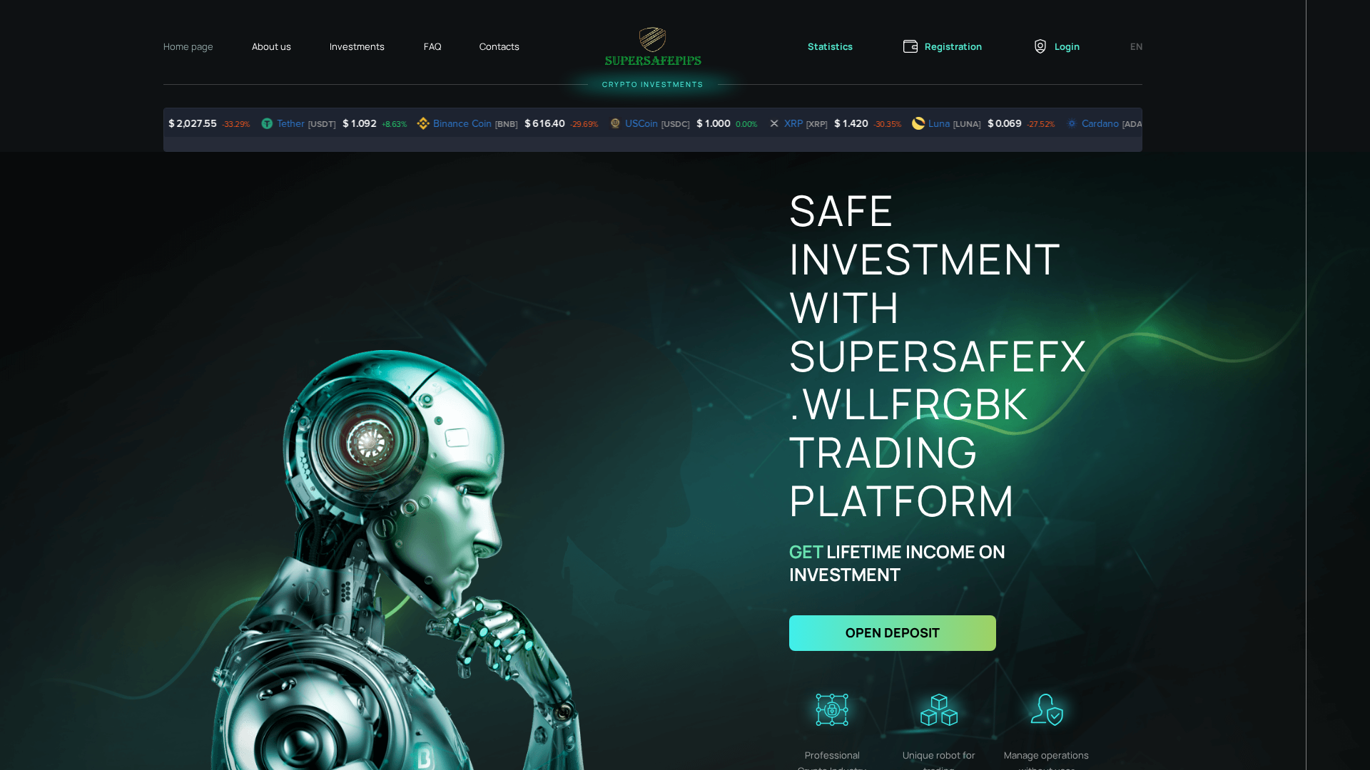 Screenshot of supersaffx.site