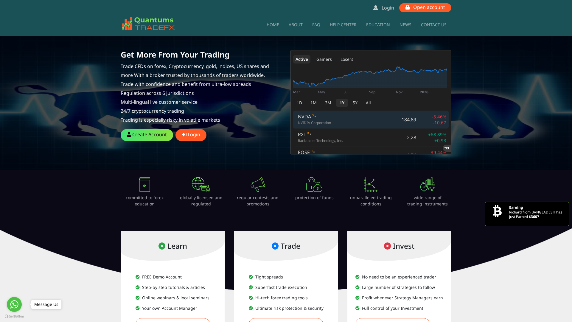 Screenshot of quantumstradefx.top