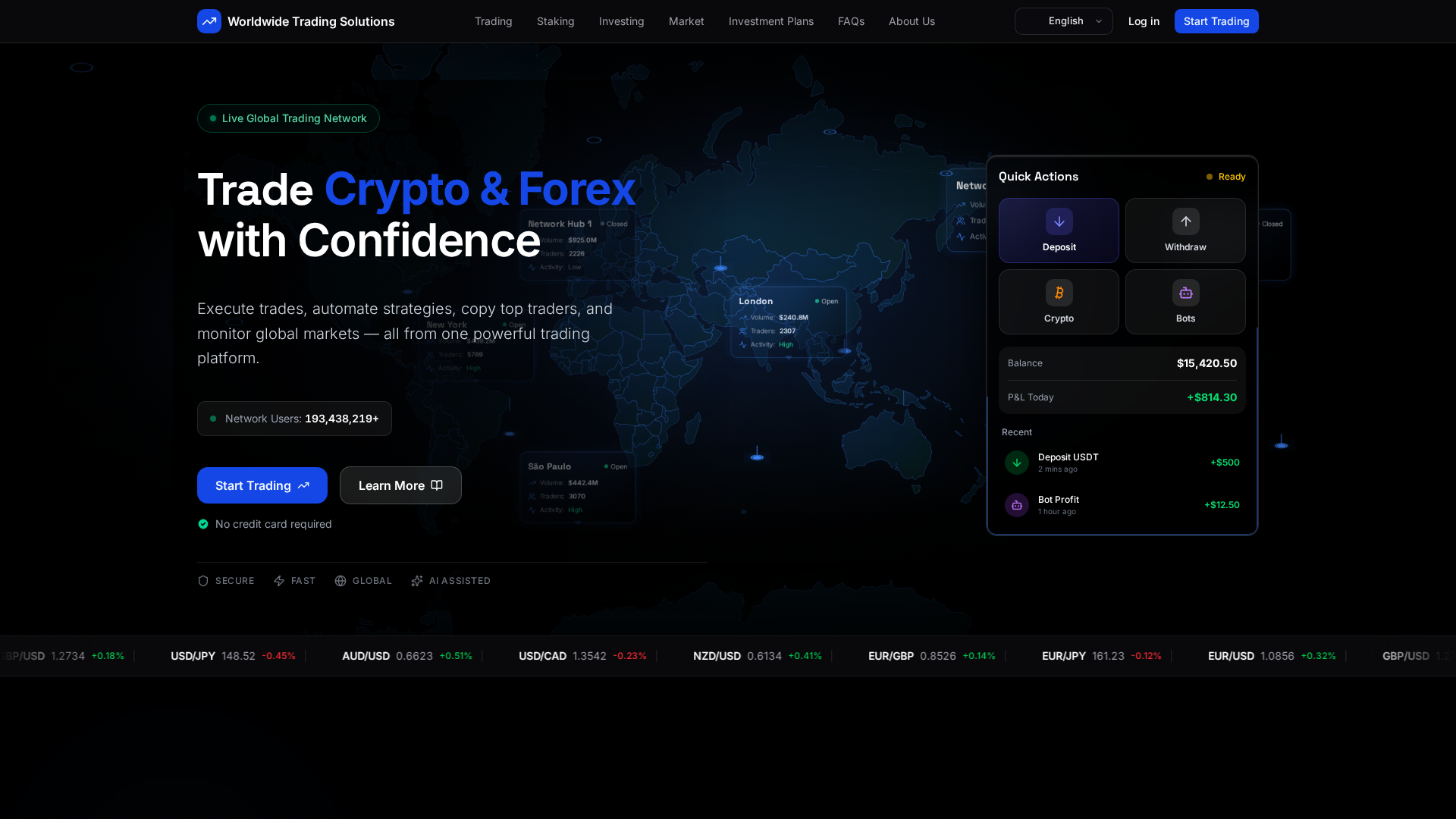 Screenshot of worldwidetradingsolutions.today