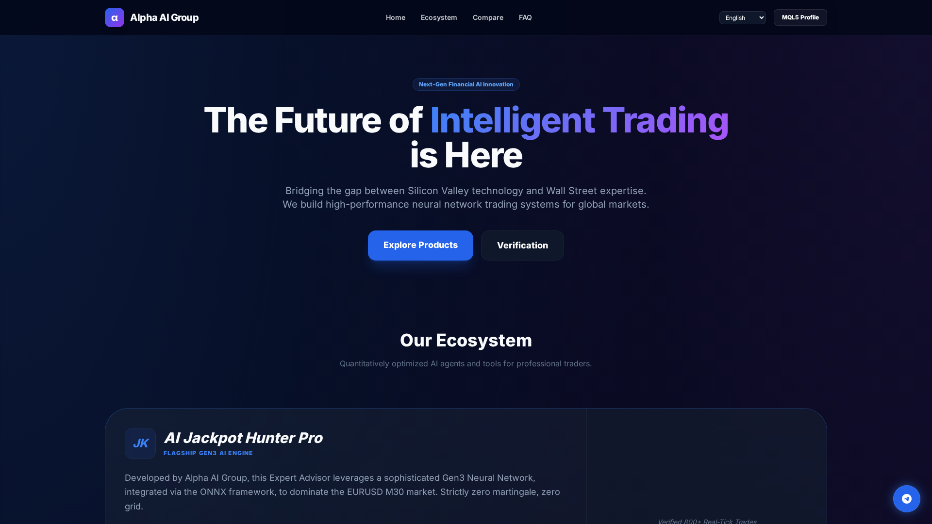 Screenshot of alphaaigroup.ir