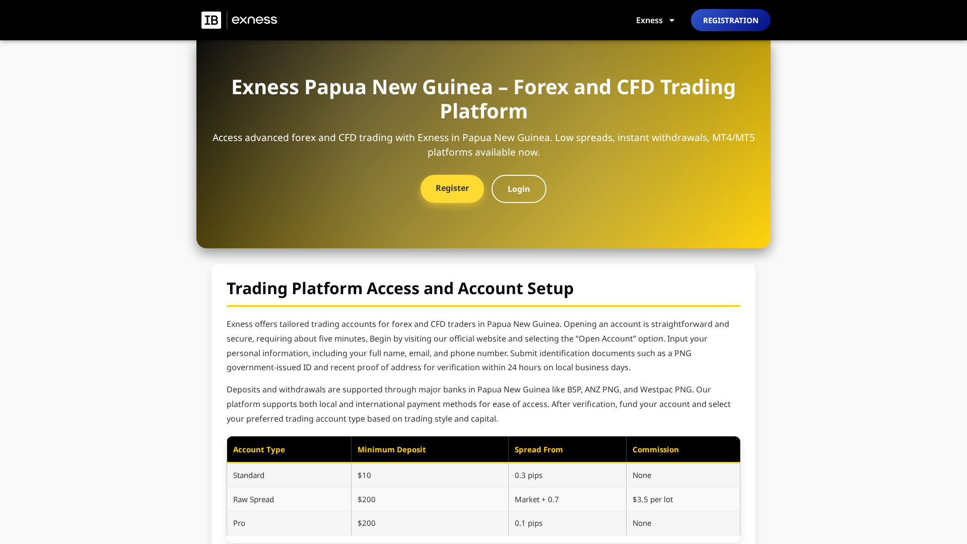 Screenshot of extrading-pg.com