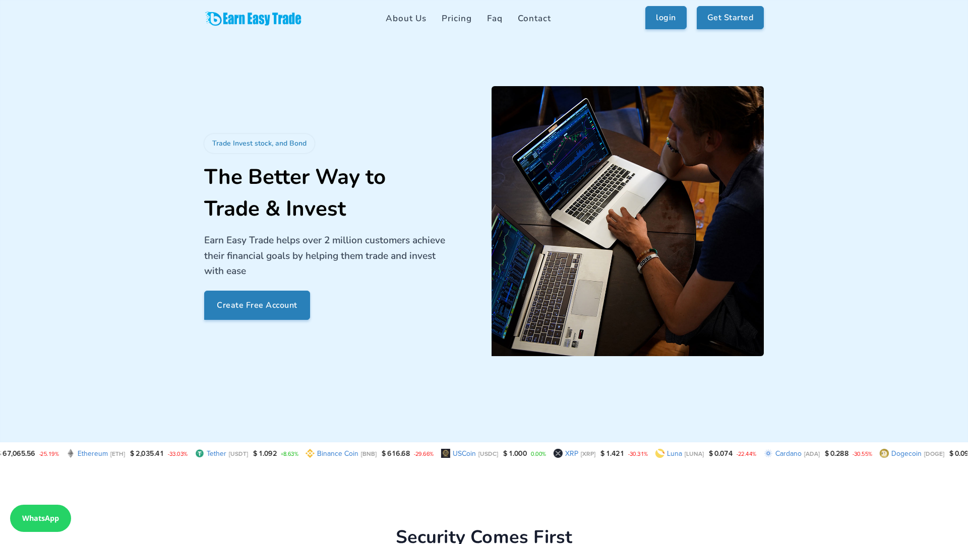 Screenshot of earneasytrade.com
