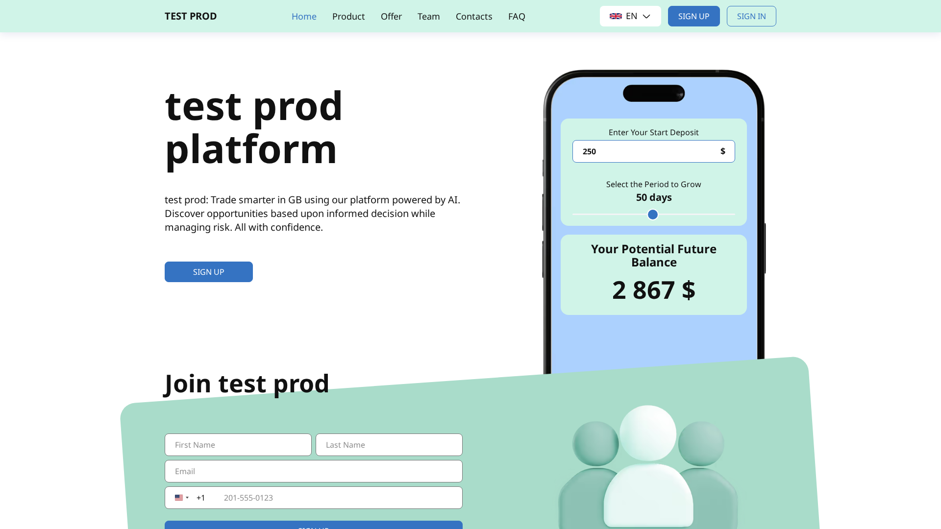 Screenshot of testprod77.best