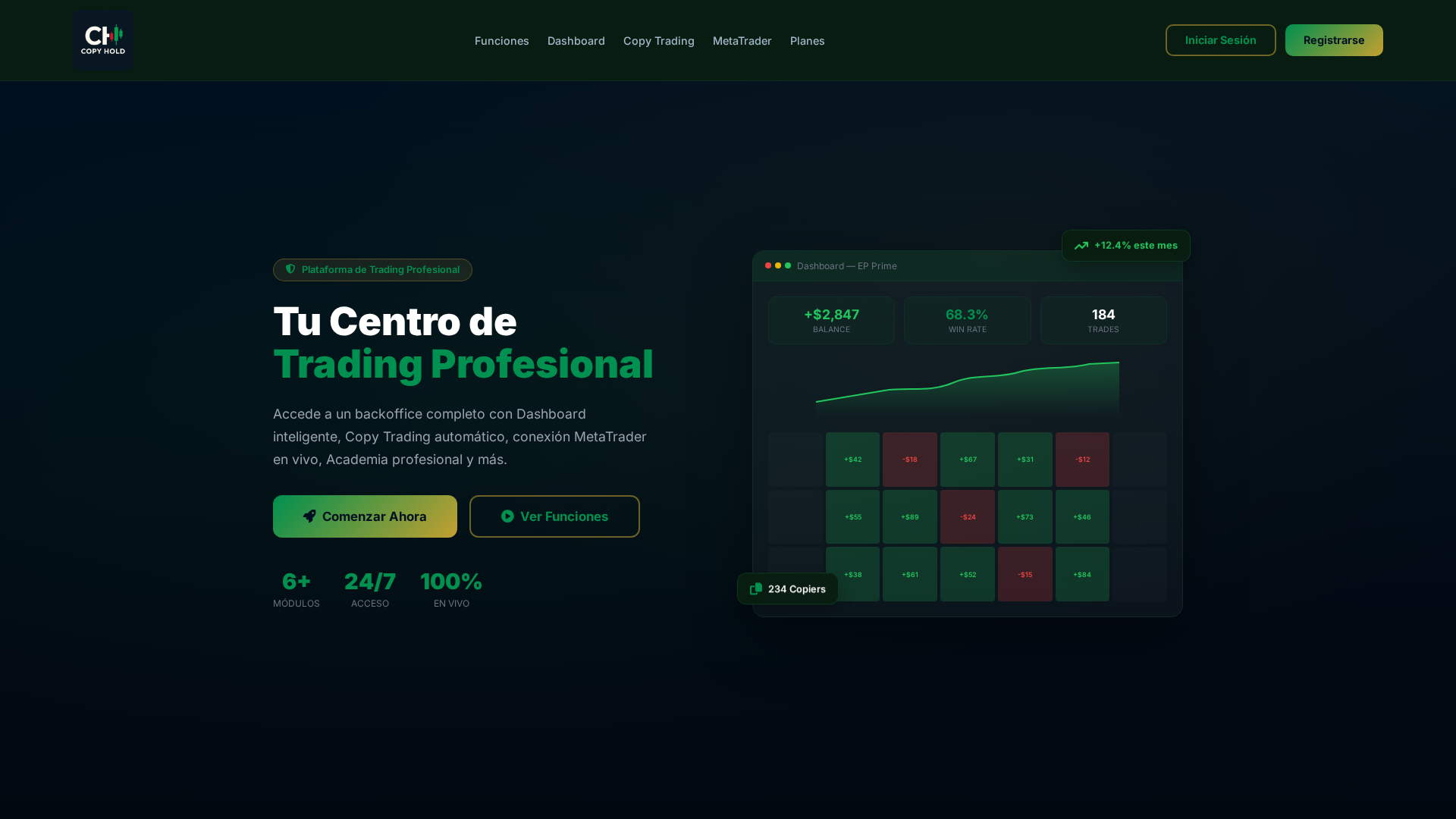 Screenshot of copyhold.online