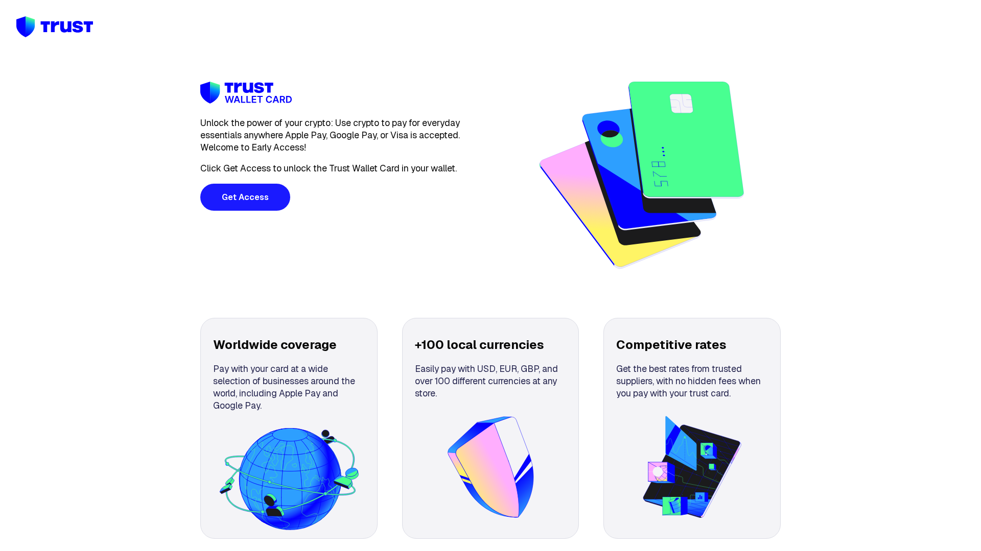 Screenshot of trustwallet-card.org