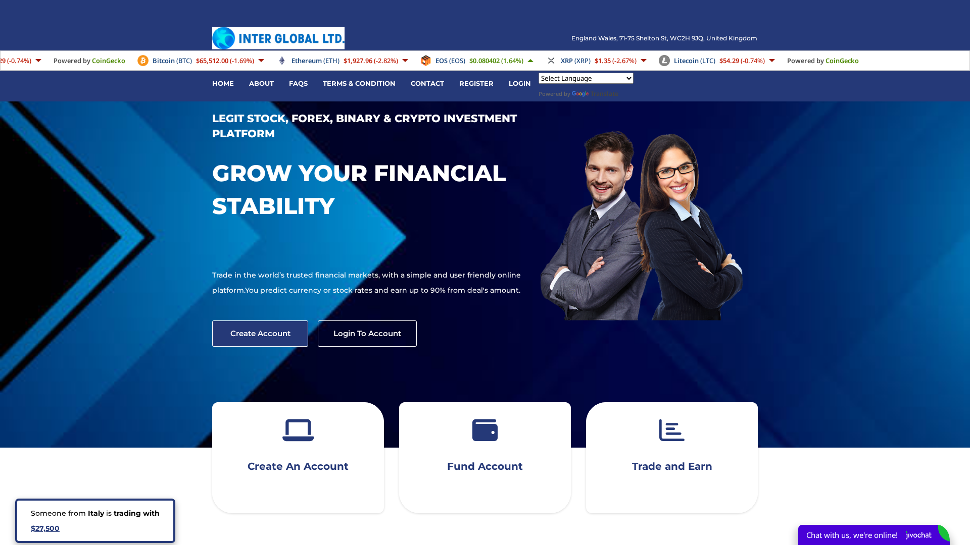 Screenshot of interglobal.ltd