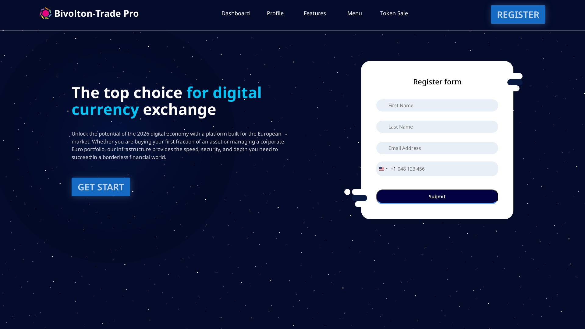 Screenshot of bivoltontrade-pro.com