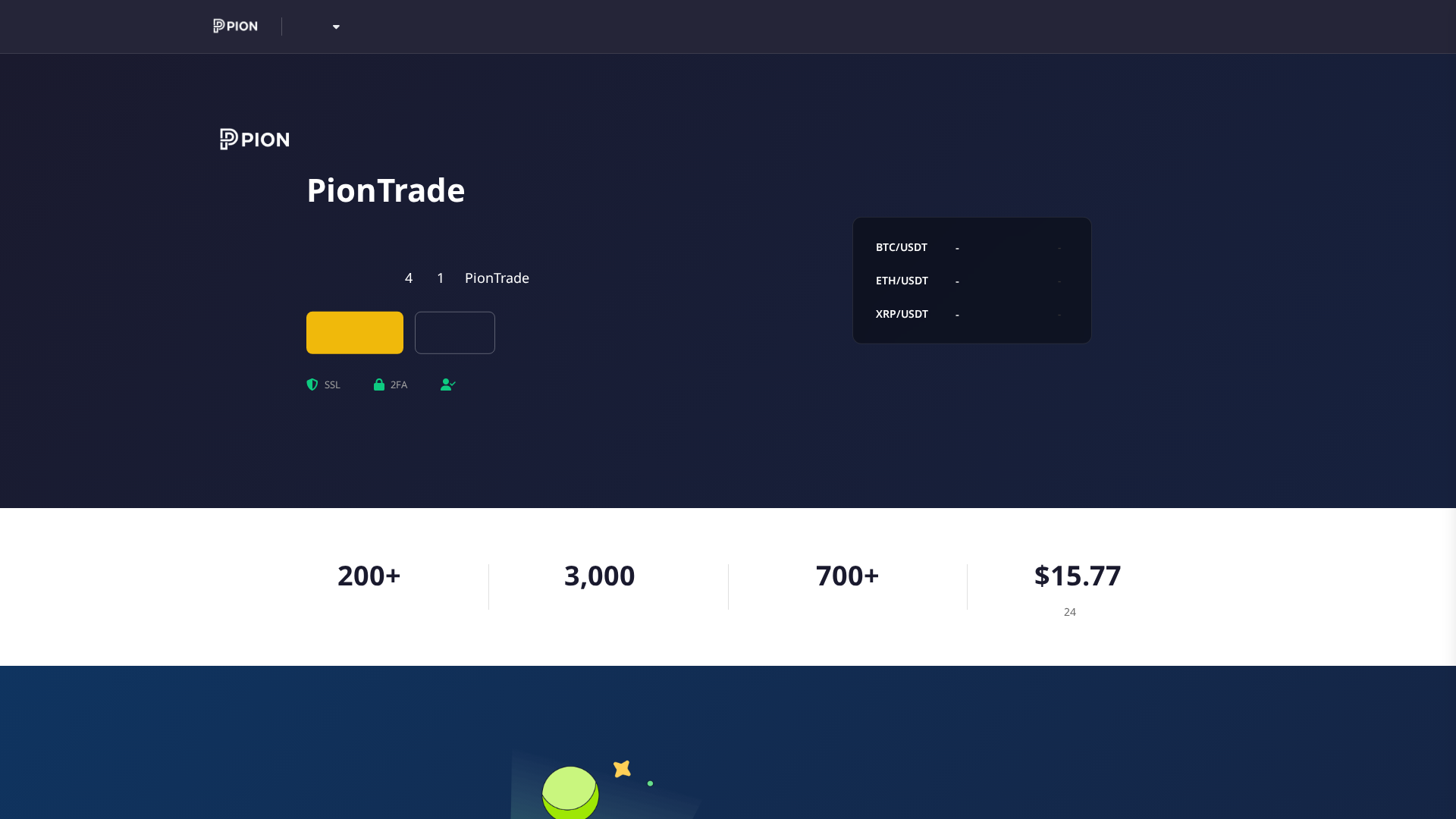 Screenshot of piontrade.com