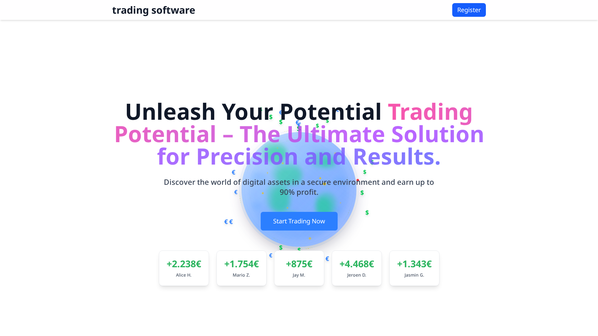 Screenshot of trading-software-official.com