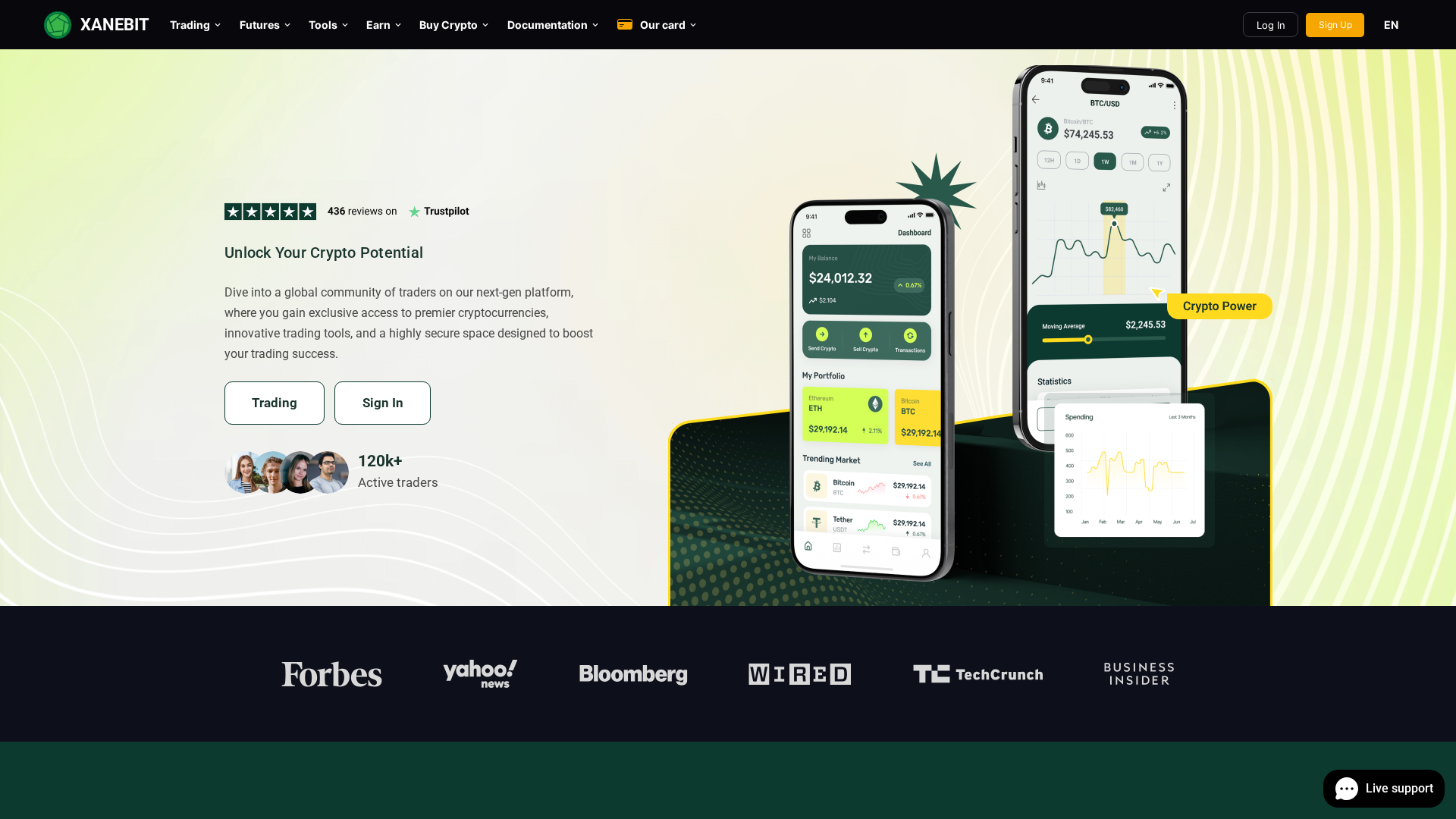 Screenshot of xanebit.com