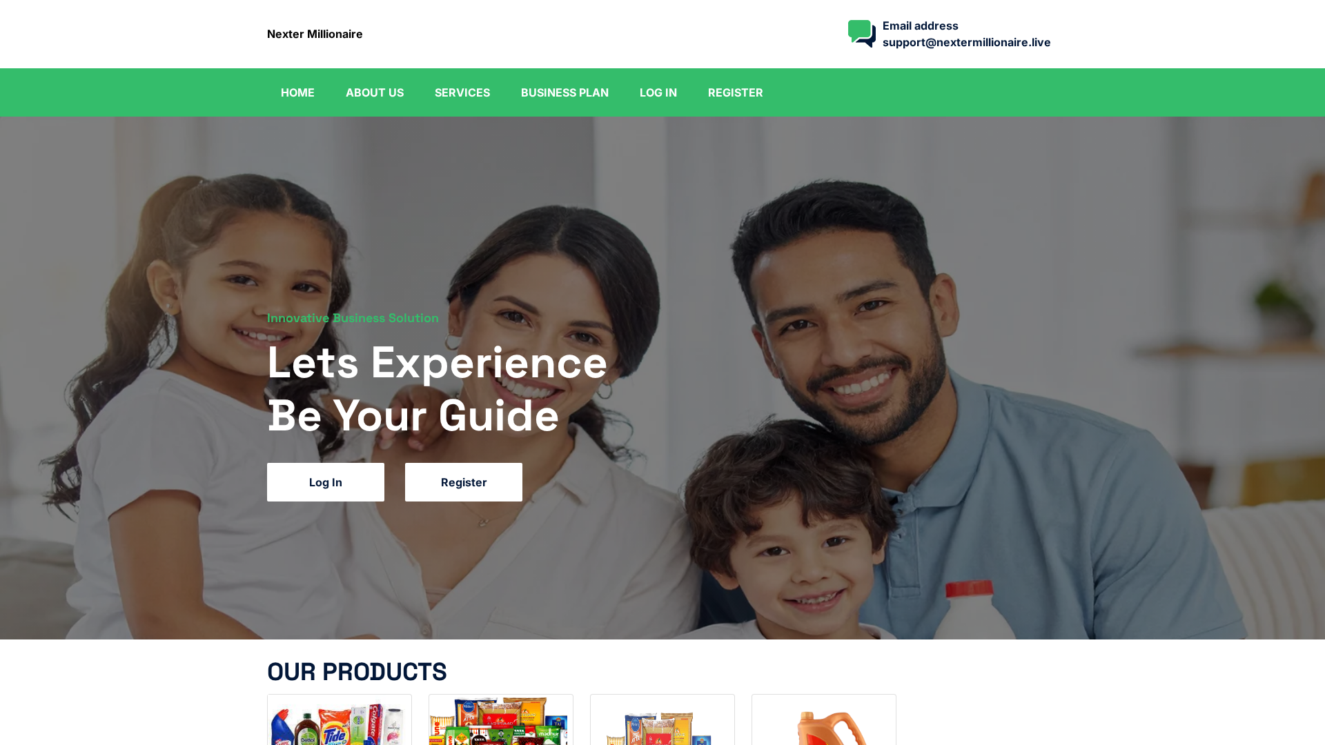 Screenshot of nextermillionaire.live