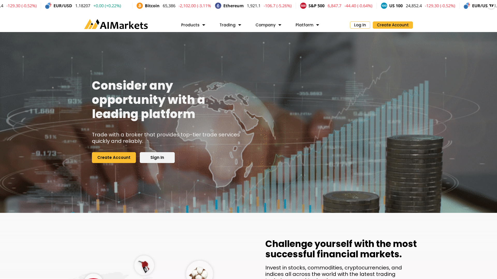 Screenshot of aimarketseu.com
