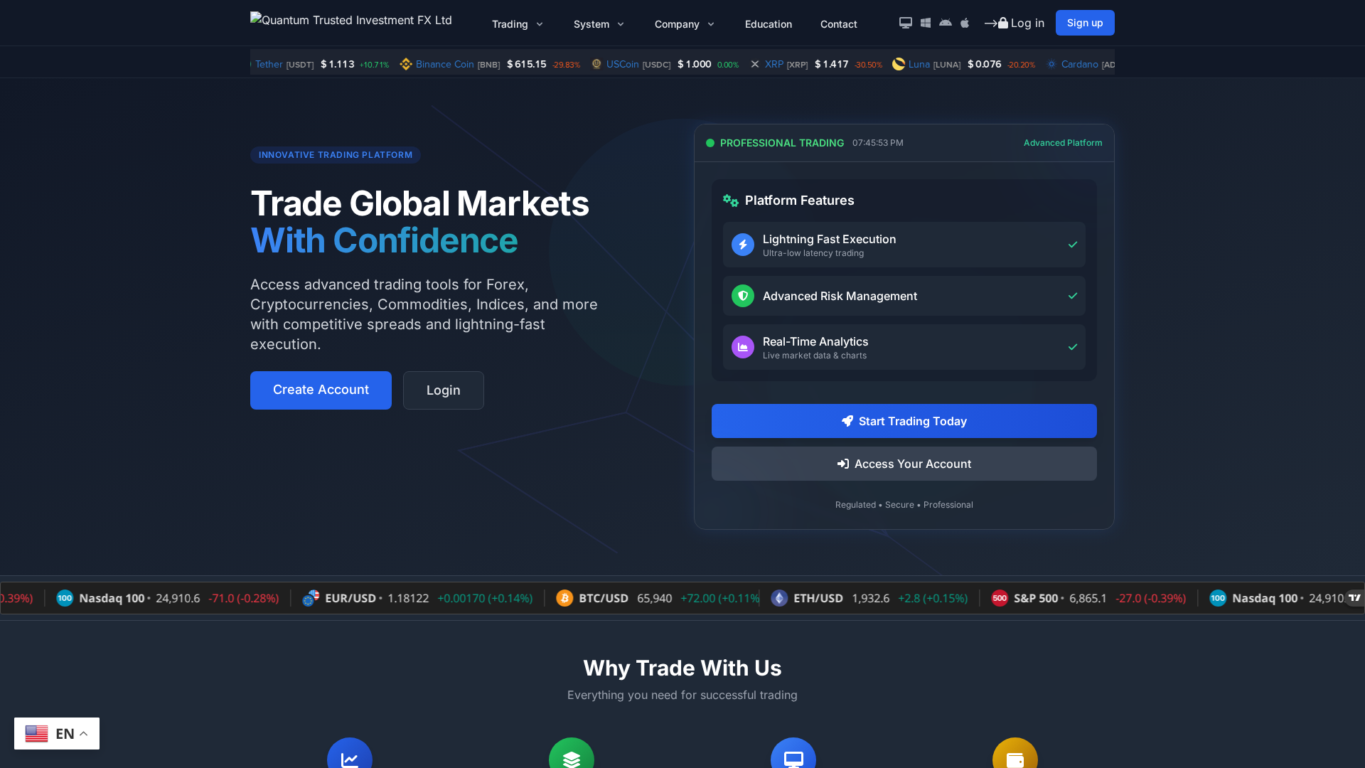 Screenshot of quantumtif.live