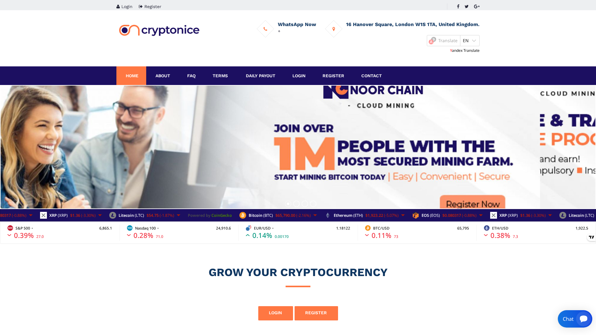 Screenshot of noor-chain.com