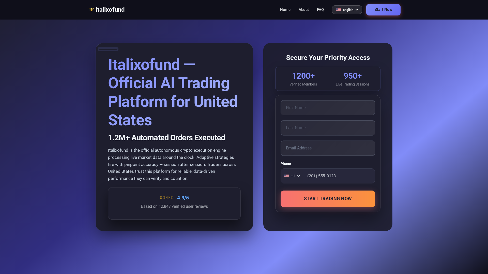 Screenshot of italixofund.com