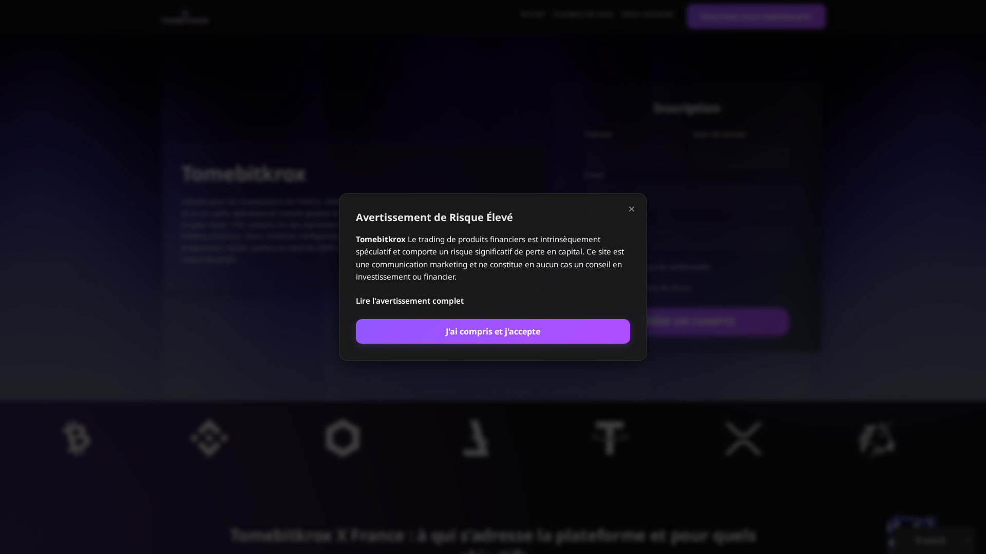 Screenshot of tomebitkrox.org