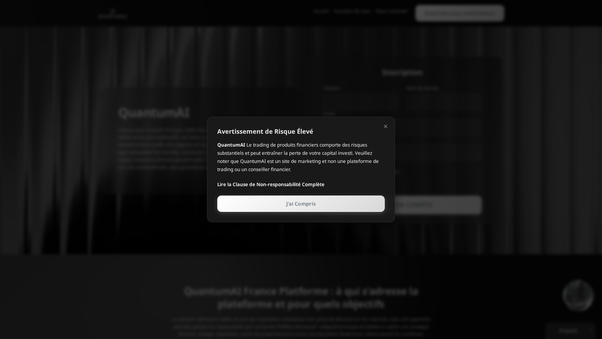 Screenshot of quantum-platform-ai.com