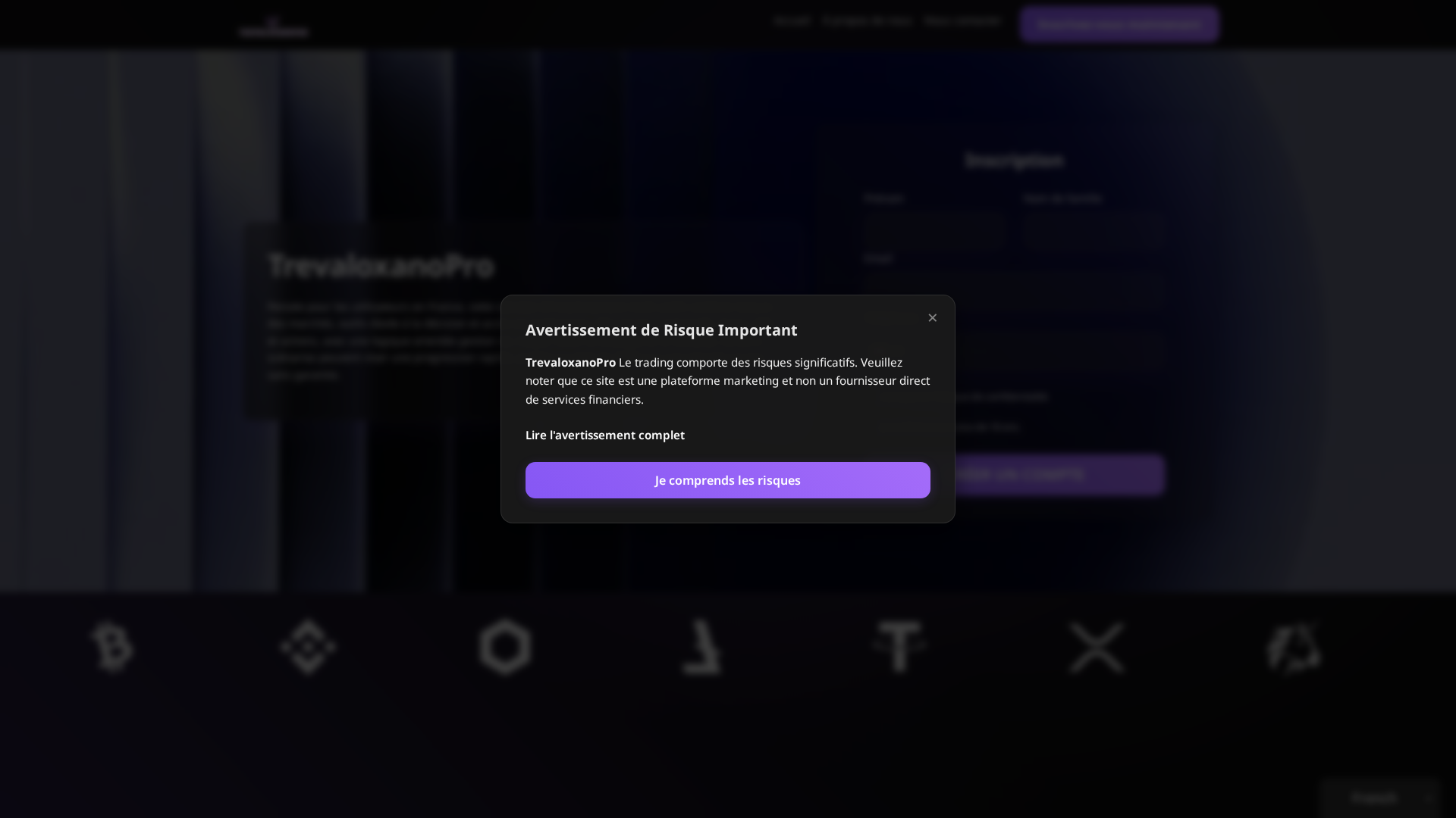 Screenshot of trevaloxano-pro.org