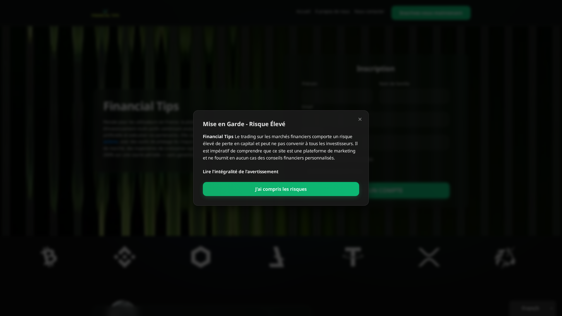 Screenshot of financialtips-trading.com
