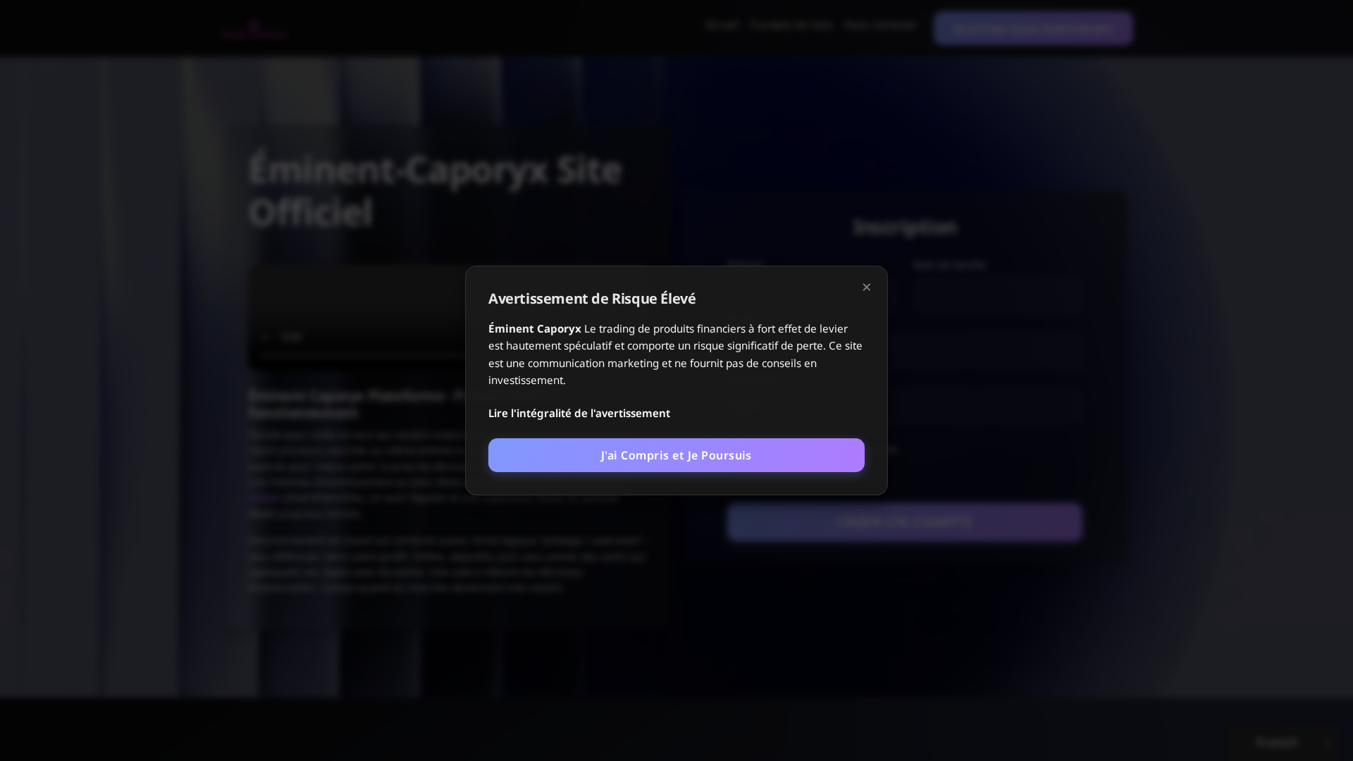 Screenshot of eminent-caporyx-ai.org