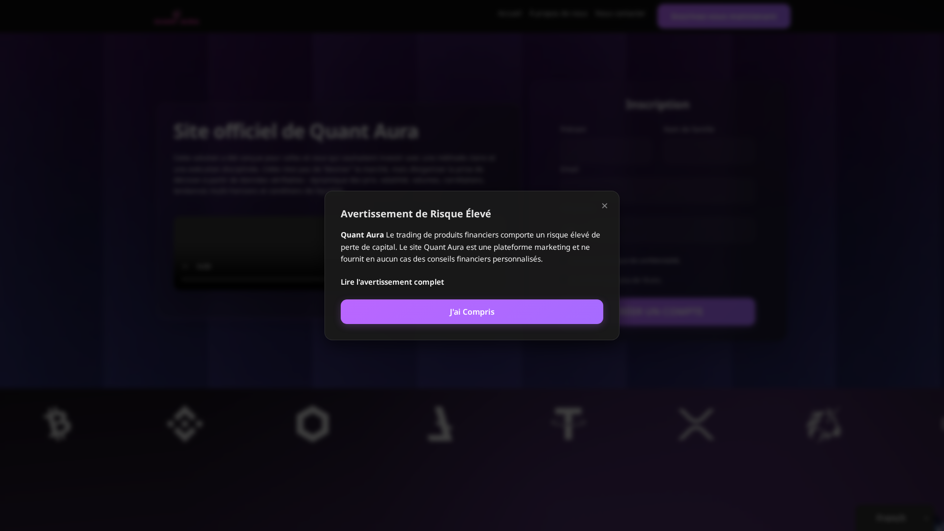 Screenshot of quant-aura-ai.org