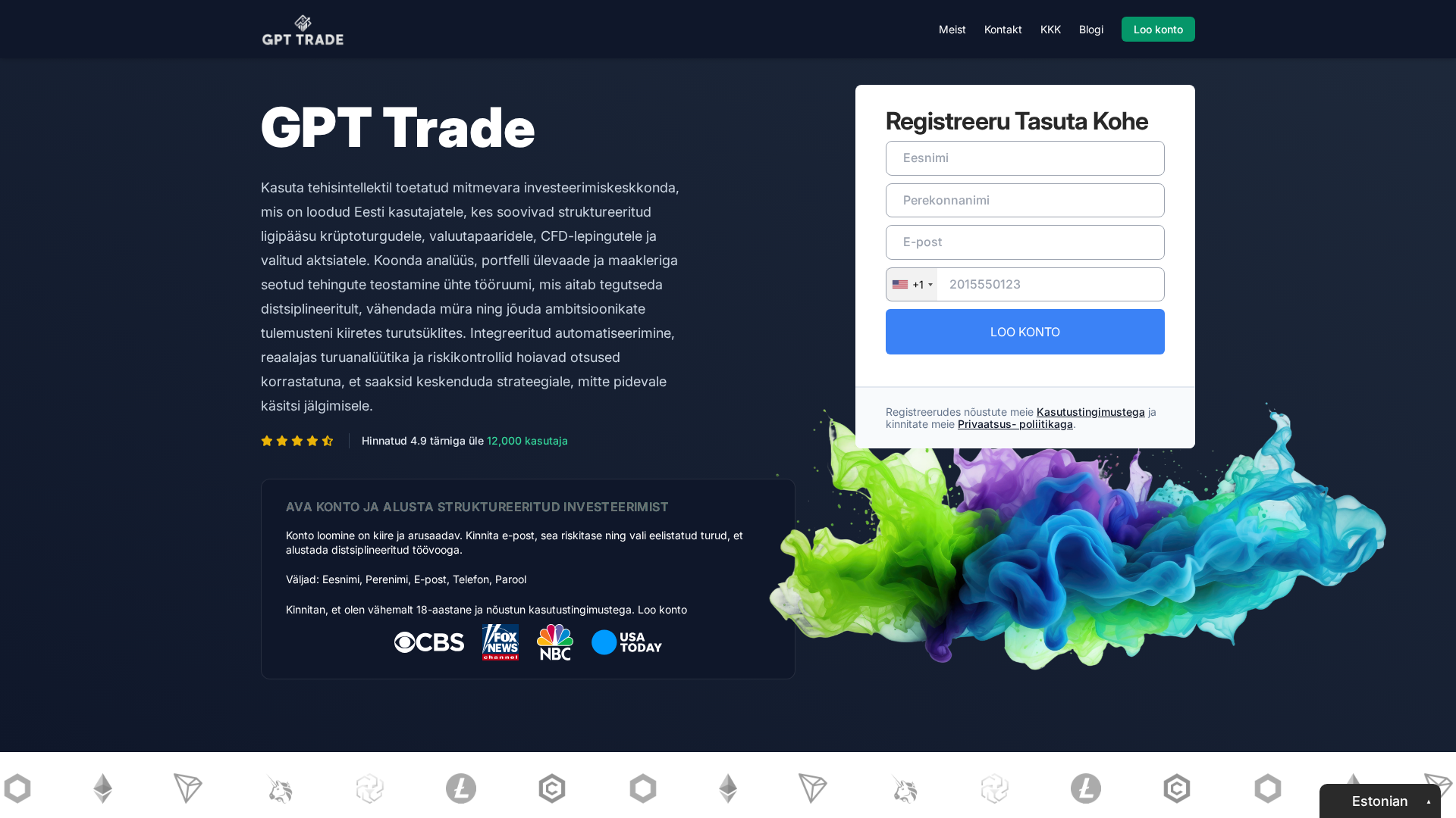 Screenshot of gpttrade.org