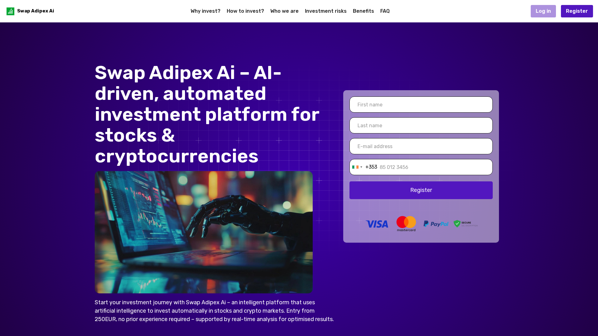 Screenshot of swapadipexai.net