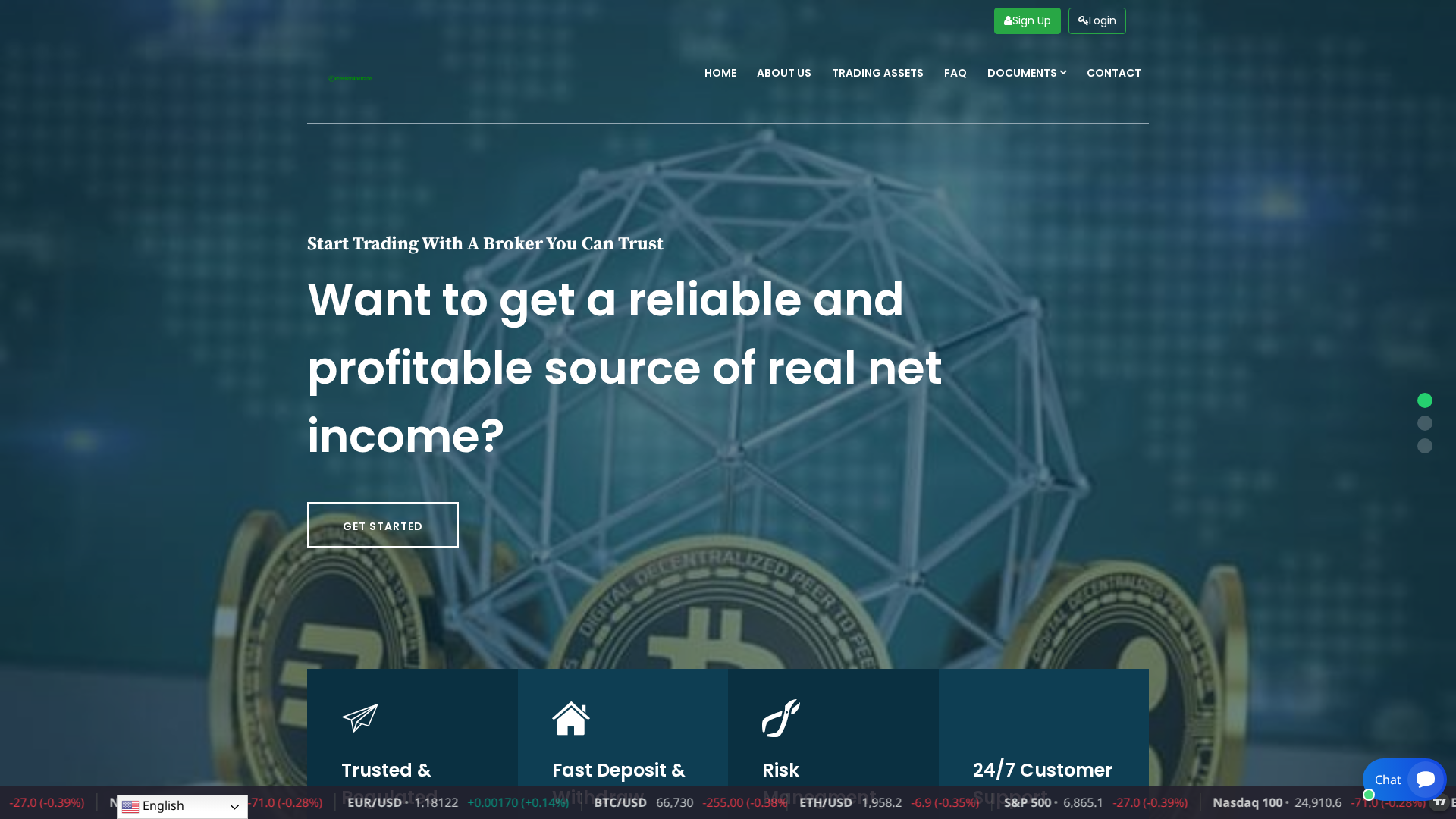 Screenshot of passiveearningonlinetrading.com