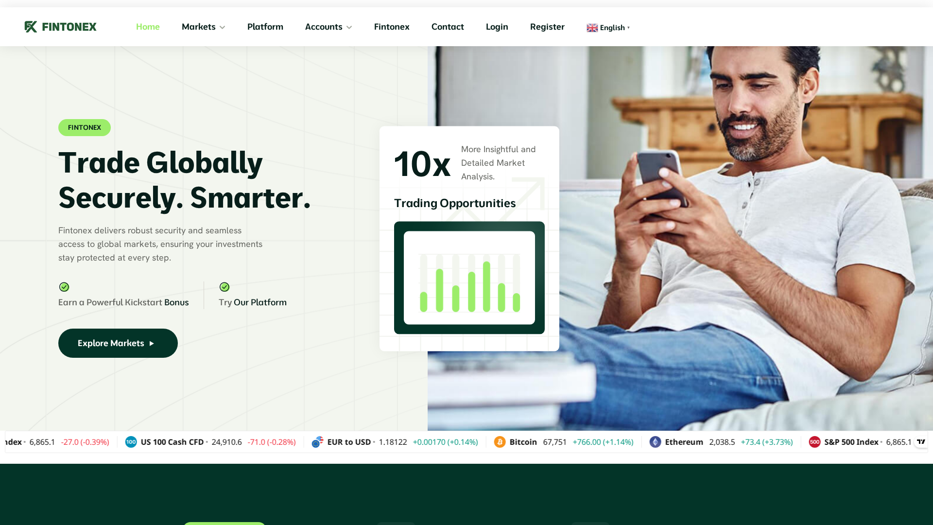 Screenshot of fintonex.com