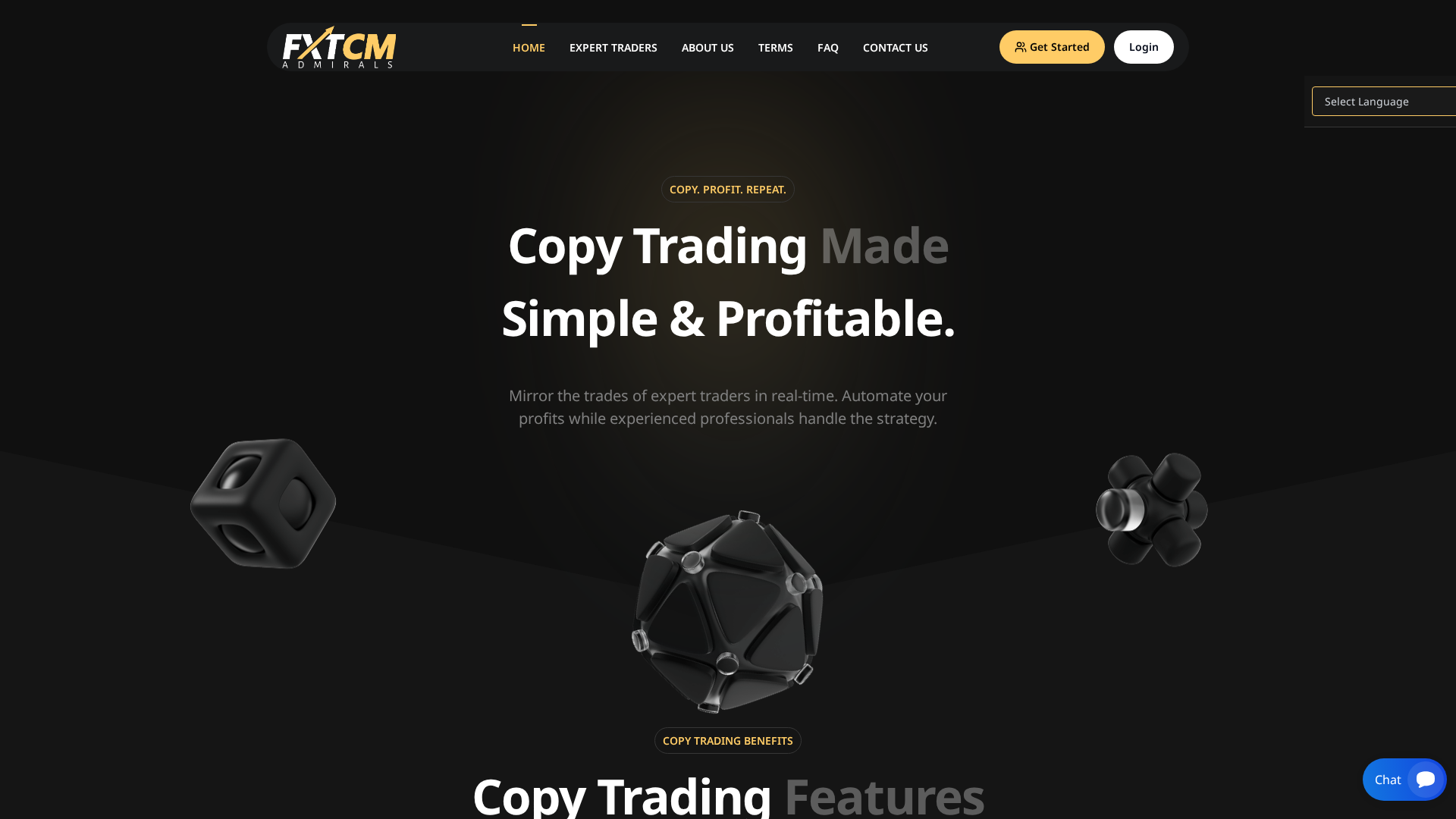 Screenshot of fxcmadmirals.com