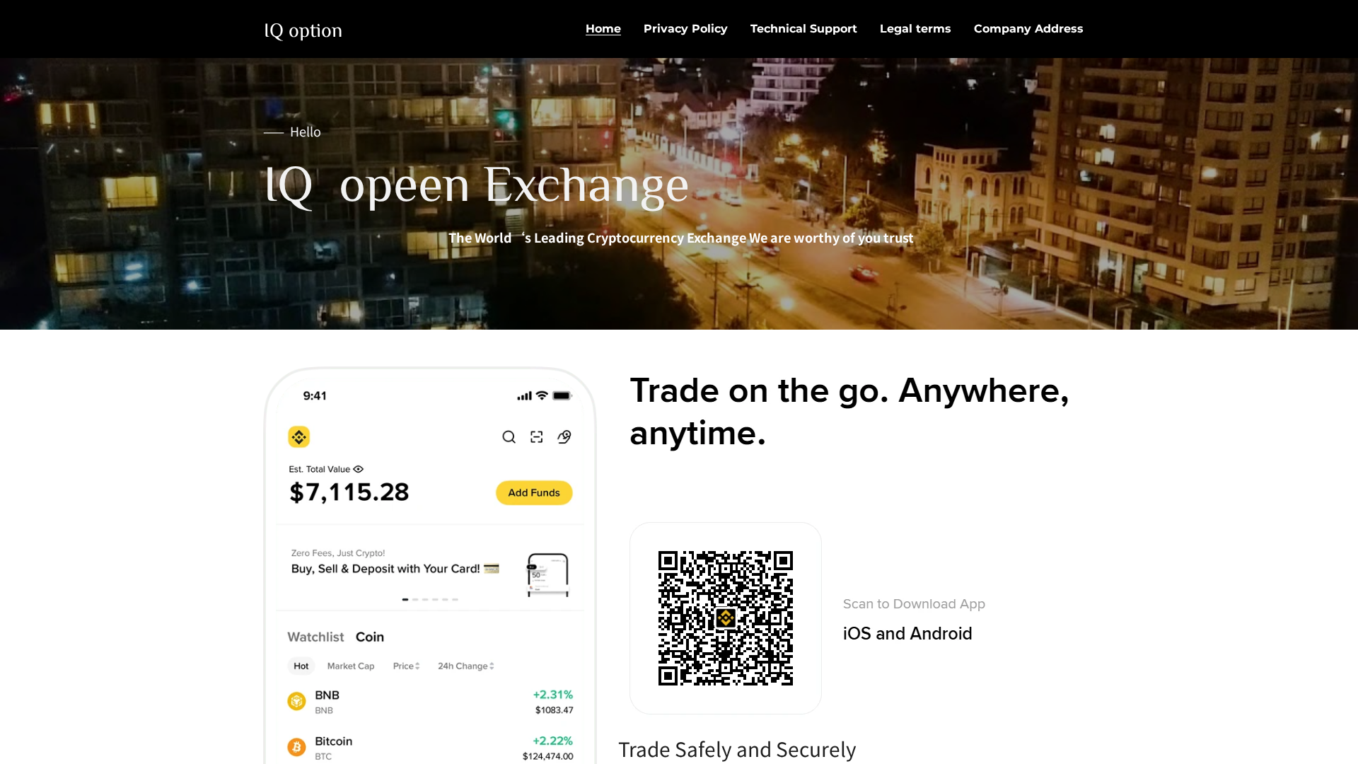 Screenshot of iqexchangeus.com