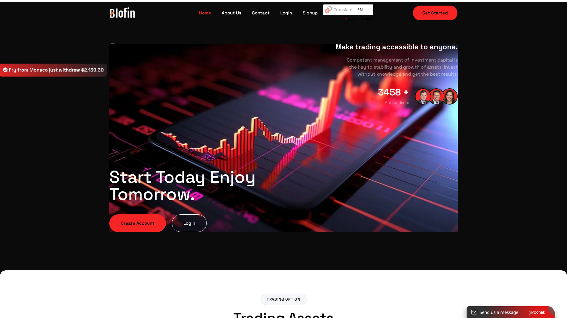 Screenshot of blofinww.org