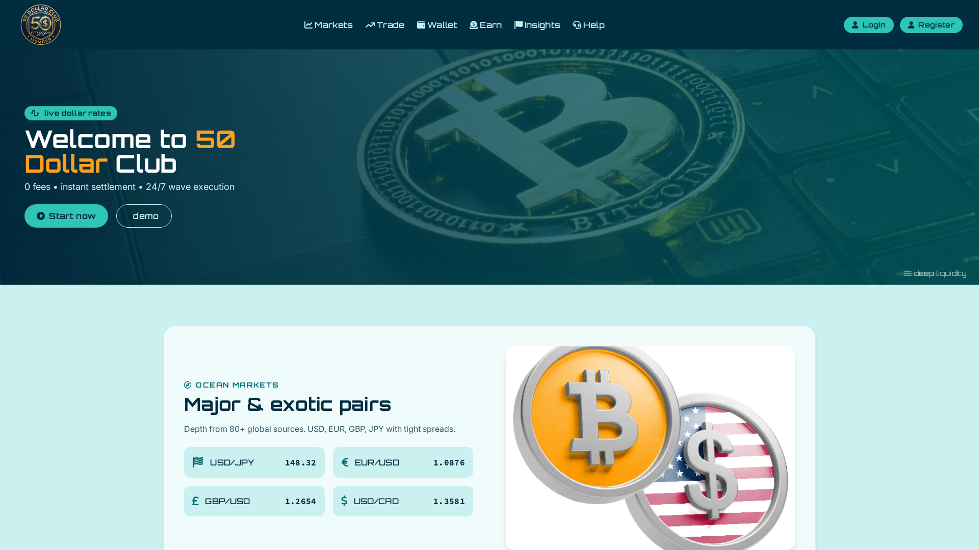 Screenshot of 50dollarclub.pro