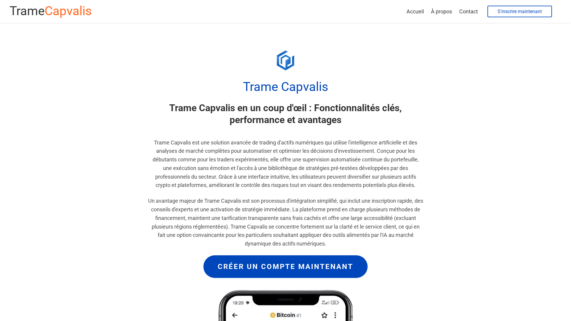 Screenshot of tramecapvalis-ai.com